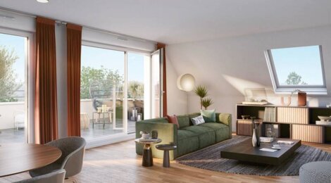Programme immobilier neuf Villa du Lion - Hoenheim : logements neufs sécurisés et verdoyants proche des commodités (67800) - Référence : 15342