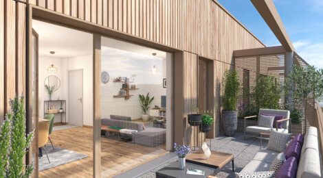 Programme immobilier neuf L'HELIONE - Illkirch-Graffenstaden au sein des Prairies du Canal près de Strasbourg (67400) - Référence : 10925