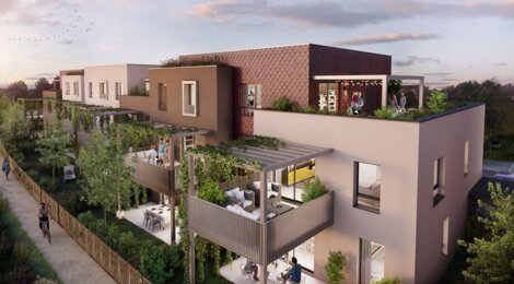 Programme immobilier neuf Les villas des Sources - Mittelhausbergen : logements neufs sécurisés et verdoyants proche des services (67206) - Référence : 8243