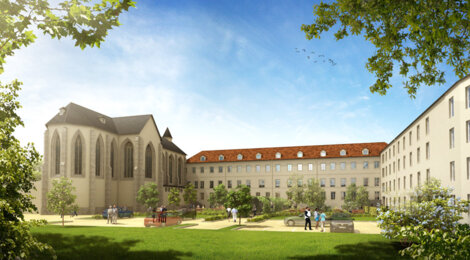 Programme immobilier neuf Les Jardins de Saint Nicolas - Nancy : Appartements studio–T4 duplex dans un cadre historique en centre-ville (54000) - Référence : 1476
