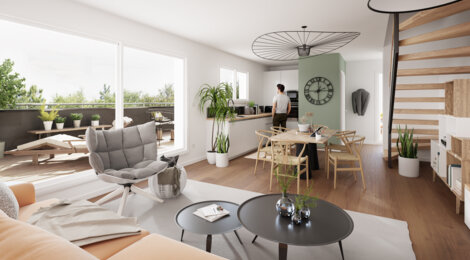 Programme immobilier neuf Les Duos SKYLAND - Rohr à proximité de Saverne (67270) - Référence : 8623