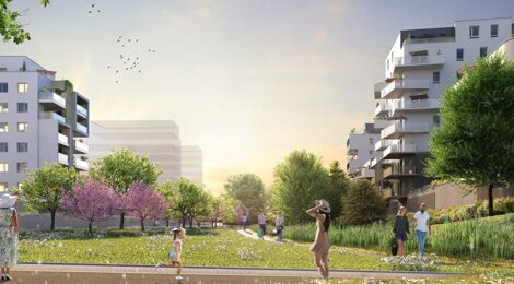 Programme immobilier neuf Les Promenades Gutenberg - Schiltigheim : Résidence T2–T5 avec cadre verdoyant et confort optimisé proche des commodités (67300) - Référence : 7013