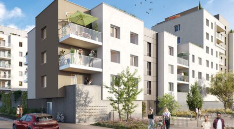 Programme immobilier neuf Les Promenades Gutenberg - Schiltigheim : Résidence T2–T5 avec cadre verdoyant et confort optimisé proche des commodités (67300) - Référence : 7013