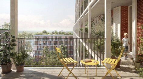 Programme immobilier neuf Le Cœur Du Rhin - Phase 1 -  Strasbourg : logements neufs sécurisés et verdoyants proche des commodités (67000) - Référence : 15352