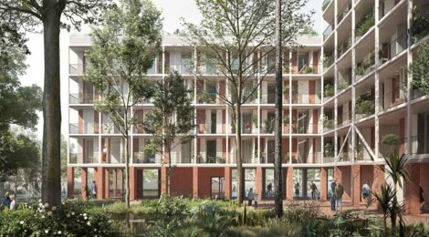 Programme immobilier neuf Le Cœur Du Rhin - Phase 1 -  Strasbourg : logements neufs sécurisés et verdoyants proche des commodités (67000) - Référence : 15352