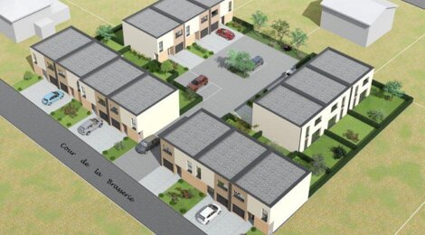 Programme immobilier neuf Le Clos de la Brasserie - Uckange : Maisons T4–T5 avec jardins privatifs et configurations modulables (57270) - Référence : 139