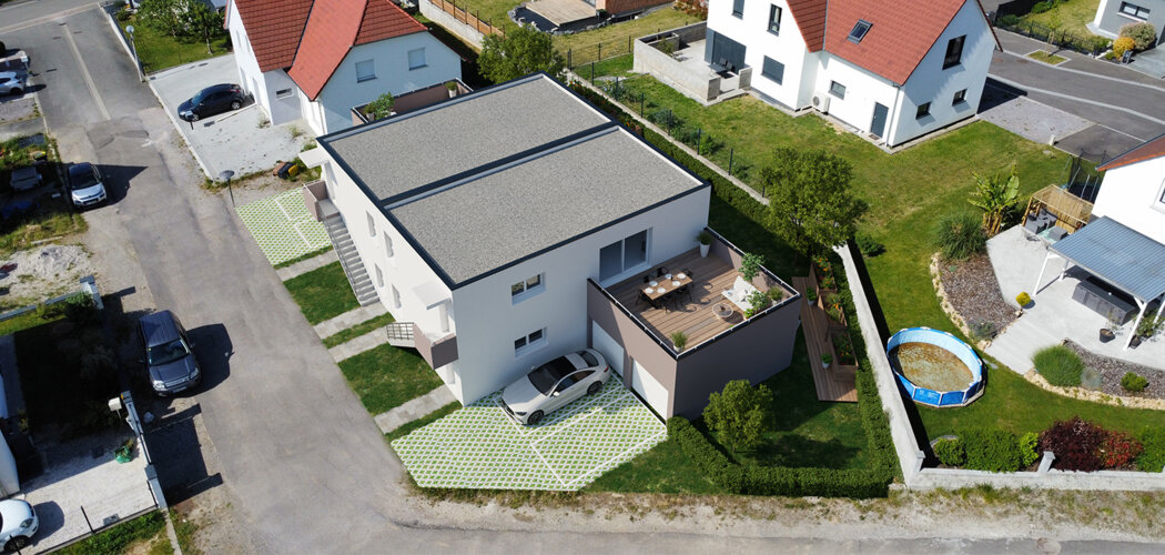 Programme immobilier neuf Duo CCMI Eschbach - Aschbach cadre résidentiel près d’Haguenau (67250) - Référence : 13908
