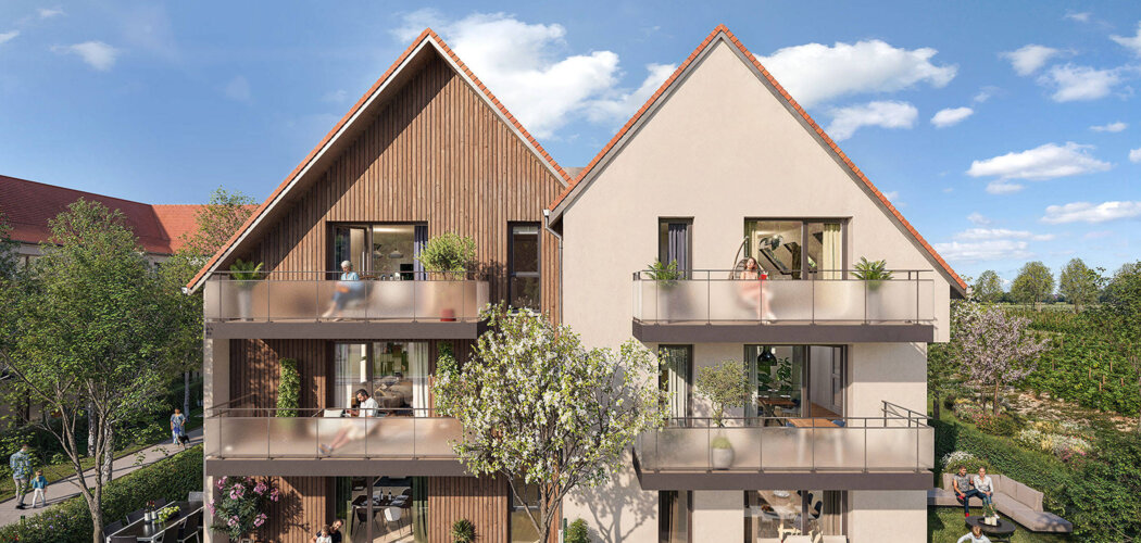 Programme immobilier neuf Le Clos des Vignes - Barr résidence intimiste proche centre-ville et gare (67140) - Référence : 15899