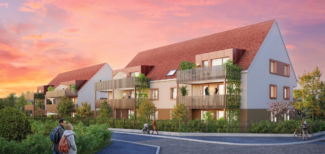 Programme immobilier neuf VILLAS L'ECRIN - Bischoffsheim : logements neufs sécurisés et verdoyants proche des commodités (67870) - Référence : 7870