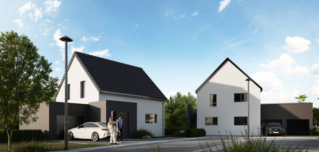 Programme immobilier neuf L'ORIZZONTE - Bischwiller : Résidence T3–T4 avec cadre résidentiel et confort optimisé proche des commodités (67240) - Référence : 7100