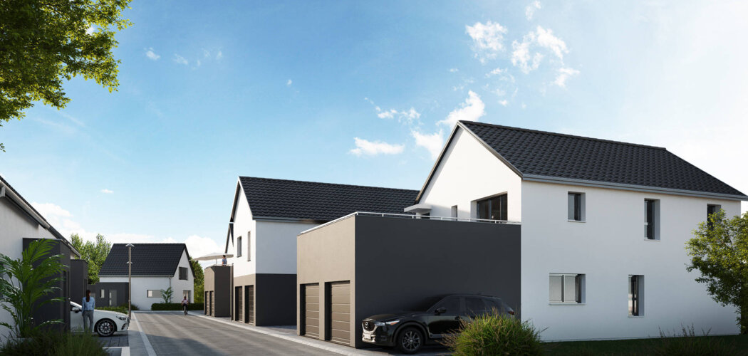 Programme immobilier neuf L'ORIZZONTE - Bischwiller : Résidence T3–T4 avec cadre résidentiel et confort optimisé proche des commodités (67240) - Référence : 7100