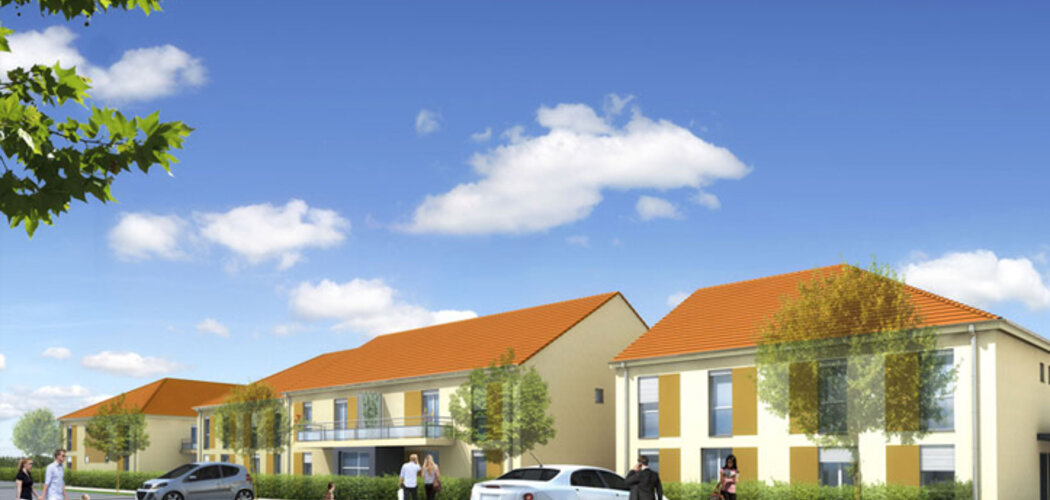 Programme immobilier neuf Le Clos des Vignes - Bousse : Appartements T2–T3 en plain-pied ou duplex avec espaces extérieurs (57310) - Référence : 70