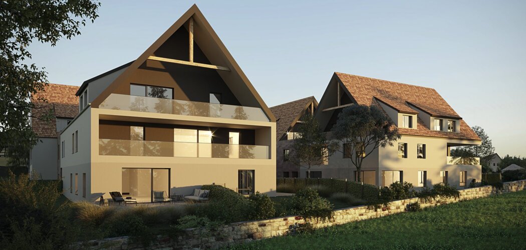 Programme immobilier neuf Villa campestra - Breuschwickersheim : logements neufs du studio au T5 proche de Strasbourg (67112) - Référence : 9419