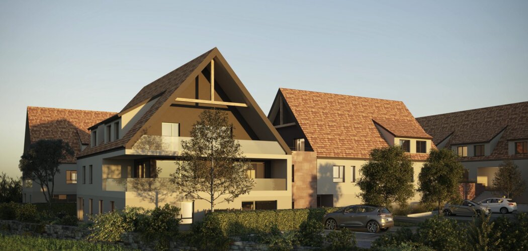 Programme immobilier neuf Villa campestra - Breuschwickersheim : logements neufs du studio au T5 proche de Strasbourg (67112) - Référence : 9419