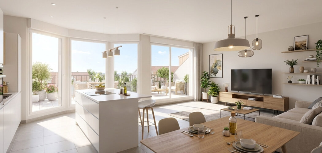 Programme immobilier neuf VILLA ARBORA - Bruebach logements avec extérieur près des pôles alsaciens (68440) - Référence : 17453