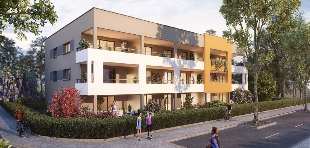 Programme immobilier neuf FLORE - Cernay : Résidence T2–T3 avec cadre naturel et confort moderne proche des espaces verts (68700) - Référence : 5229