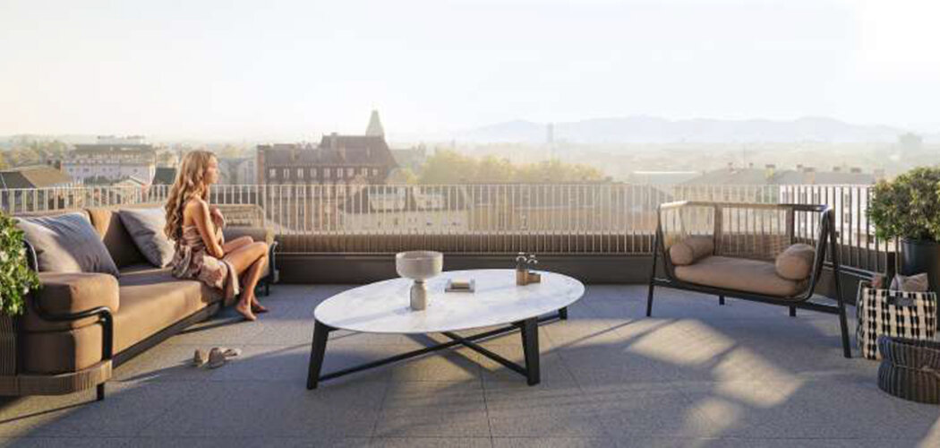 Programme immobilier neuf Les jardins République - Colmar centre et gare de Colmar accessibles dans un rayon de 8 min à pied (68000) - Référence : 14004