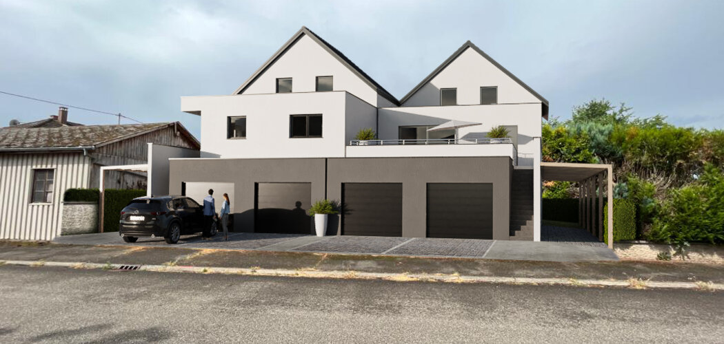 Programme immobilier neuf DUO CCMI - Dachstein vue sur  environnement verdoyant (67120) - Référence : 8569