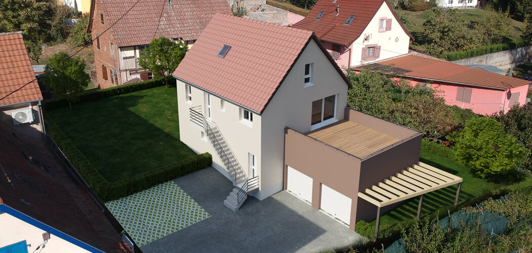 Programme immobilier neuf LES DUOS ALTEZZA - Durningen près de la mairie (67270) - Référence : 11707