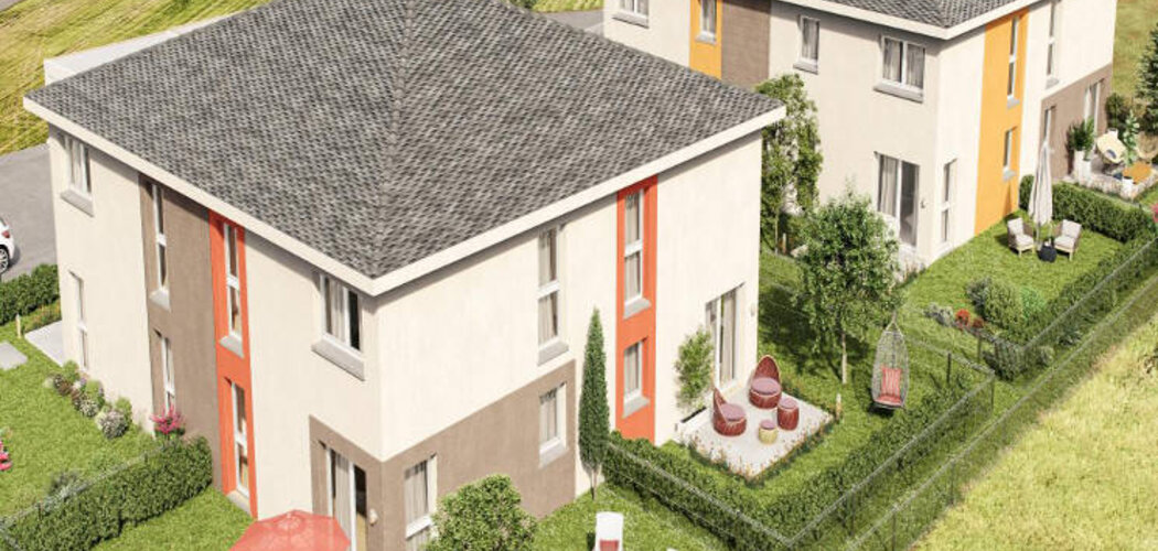 Programme immobilier neuf LES CARRÉS CLINT - Fessenheim : Résidence T4 avec cadre verdoyant et luminosité naturelle proche des espaces naturels (68740) - Référence : 4506