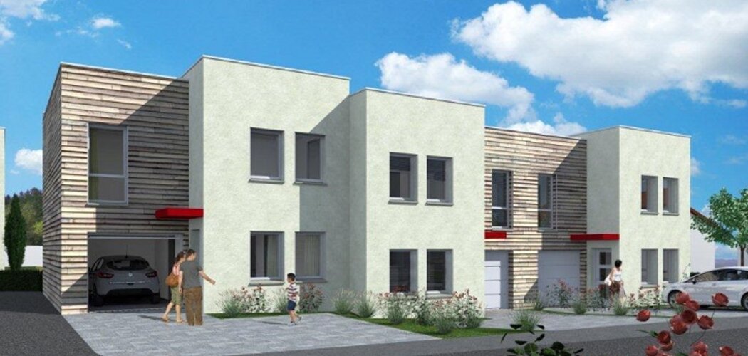 Programme immobilier neuf Le Hameau - Folschviller : Maisons T4–T5 avec jardins privatifs et garages en proximité des services (57730) - Référence : 19
