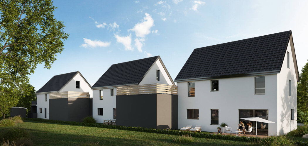 Programme immobilier neuf Les Duos de la Source - Friesenheim : Résidence T3–T5 avec cadre champêtre et confort optimisé proche des commodités (67860) - Référence : 6967