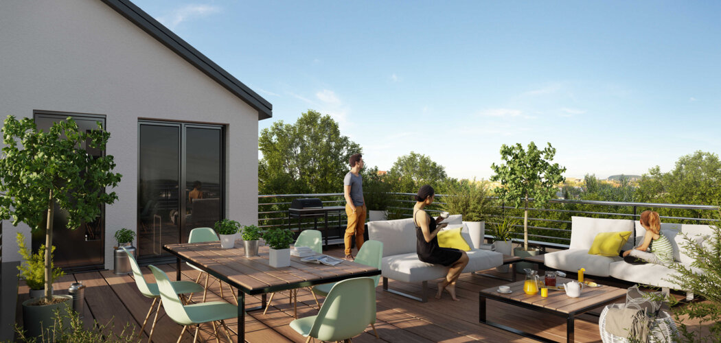 Programme immobilier neuf Les duos des Lilas - Geudertheim à proximité de Brumath (67170) - Référence : 8450