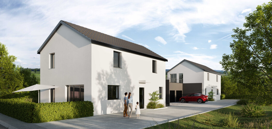 Programme immobilier neuf Les duos des Lilas - Geudertheim à proximité de Brumath (67170) - Référence : 8450