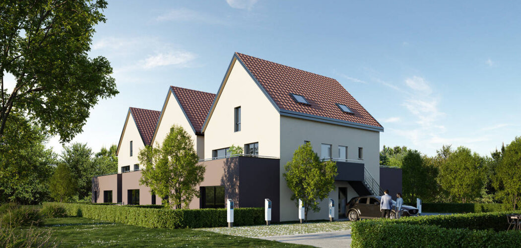 Programme immobilier neuf Les Duos des CALLAS - Gries près du TER vers Haguenau (67240) - Référence : 11025