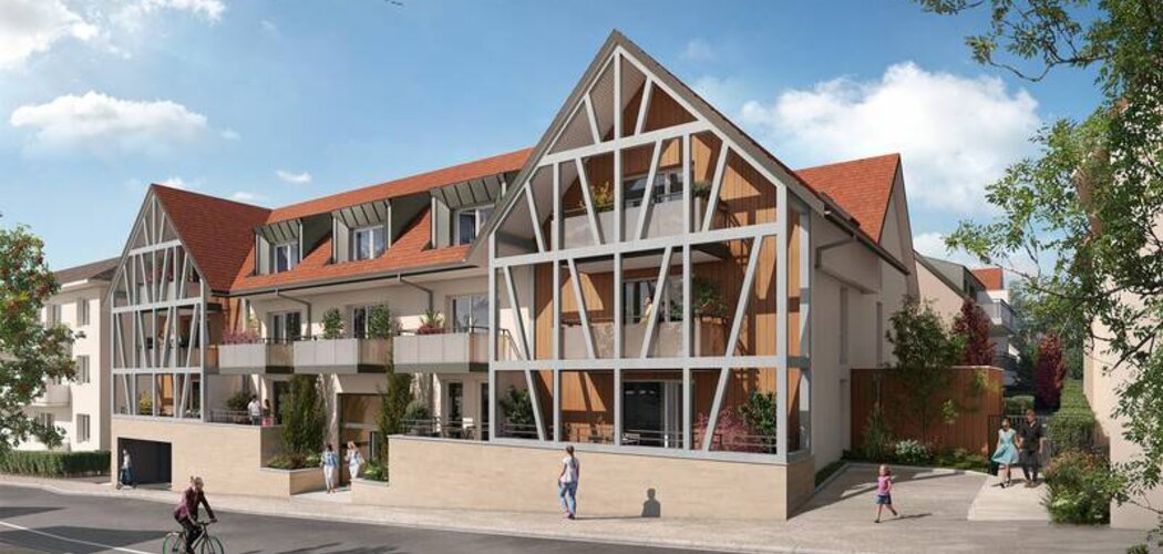 Programme immobilier neuf Villa du Lion - Hoenheim : logements neufs sécurisés et verdoyants proche des commodités (67800) - Référence : 15342