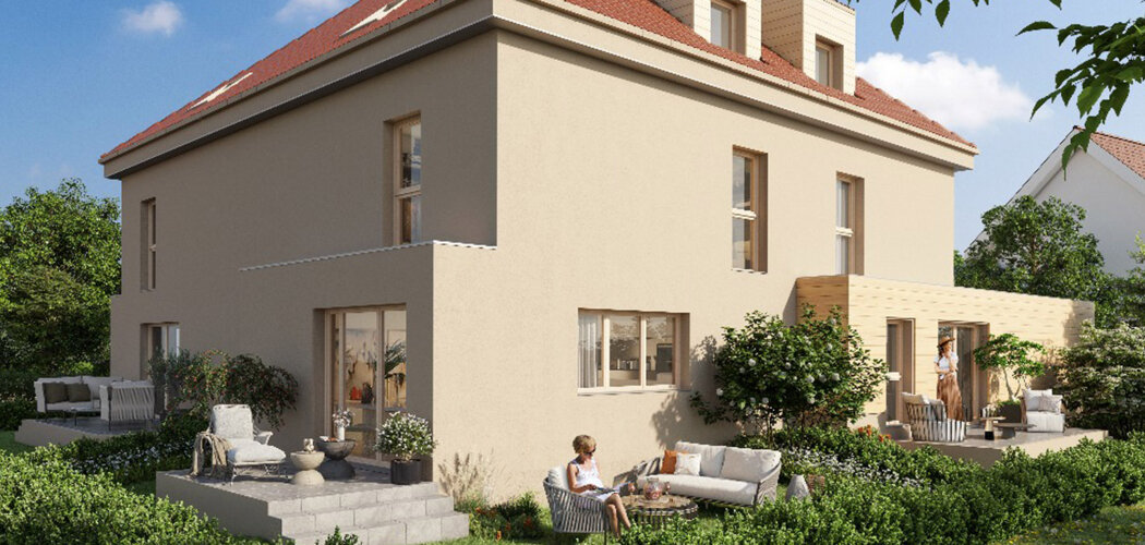 Programme immobilier neuf CARRE VILLAGE - Holtzheim cadre résidentiel triplex avec extérieur proche Strasbourg (67810) - Référence : 17201