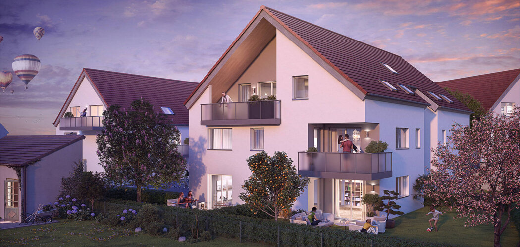 Programme immobilier neuf CLE DE SOL - Holtzheim : logements neufs sécurisés et verdoyants proche des commodités (67810) - Référence : 15407