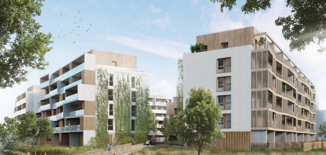 Programme immobilier neuf L'HELIONE - Illkirch-Graffenstaden au sein des Prairies du Canal près de Strasbourg (67400) - Référence : 10925
