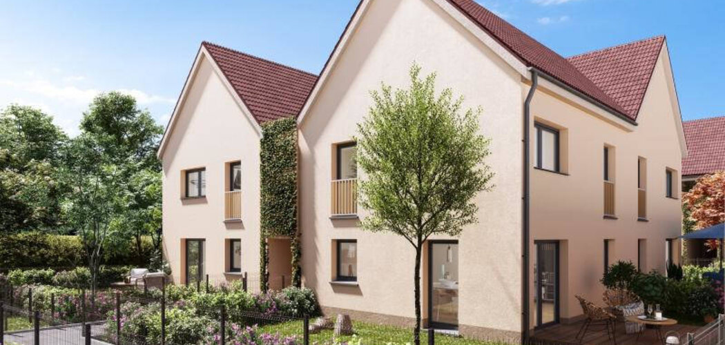 Programme immobilier neuf LES CARRES CECILE - Krautergersheim proche de Strasbourg (67880) - Référence : 9435