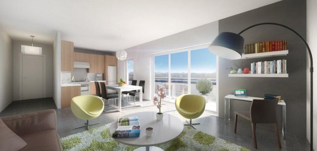 Programme immobilier neuf Les Jardins de l'observatoire - Laxou : Logements neufs du studio à la villa avec luminosité et prestations soignées (54520) - Référence : 218