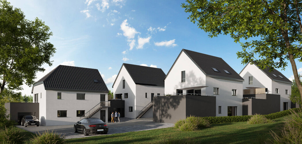 Programme immobilier neuf Les DUOS de Larende -  Lutzelhouse : logements DUO neufs sécurisés et verdoyants proche de Molsheim (67130) - Référence : 7576
