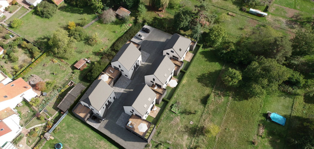Programme immobilier neuf Les DUOS de Larende -  Lutzelhouse : logements DUO neufs sécurisés et verdoyants proche de Molsheim (67130) - Référence : 7576