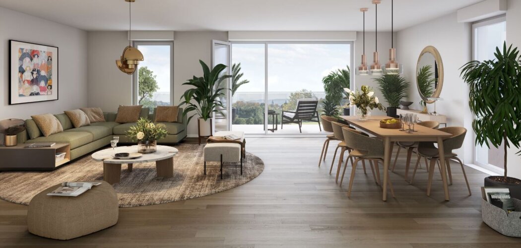 Programme immobilier neuf Les Promenades - Metz cadre jardin avec vues sur Mont-Saint-Quentin (57000) - Référence : 18077