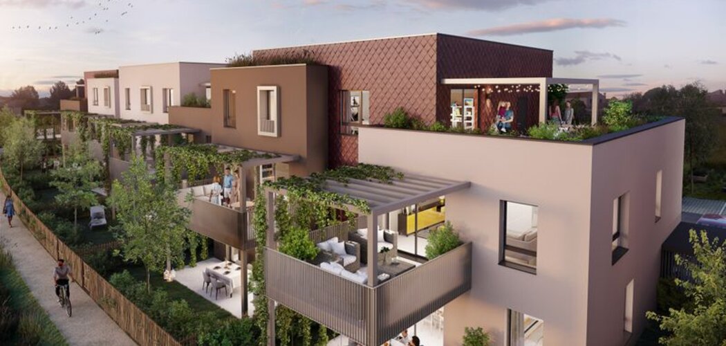 Programme immobilier neuf Les villas des Sources - Mittelhausbergen : logements neufs sécurisés et verdoyants proche des services (67206) - Référence : 8243