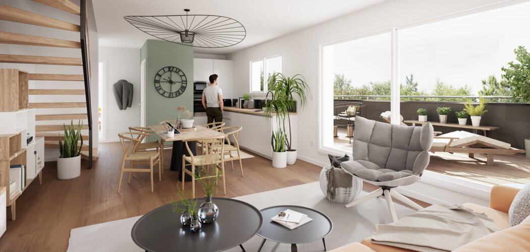 Programme immobilier neuf LES DUOS PANORAMA - Nordhouse proche de Strasbourg accès en 20 min (67150) - Référence : 11253