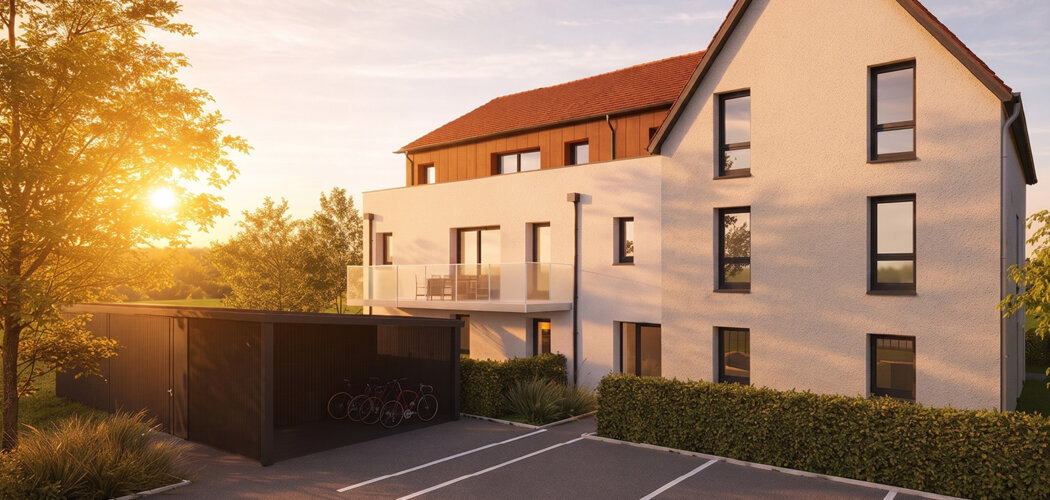 Programme immobilier neuf LES RIVES DU MUHLBACH - Oberschaeffolsheim, une adresse paisible près du Muhlbach et de Strasbourg (67203) - Référence : 17689