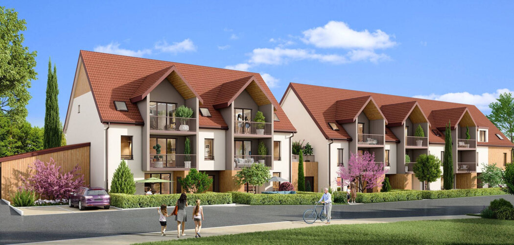 Programme immobilier neuf LE CLOS AM'BERG - Odratzheim : Résidence T2–T4 avec cadre pavillonnaire et confort optimisé proche des commodités (67520) - Référence : 5935