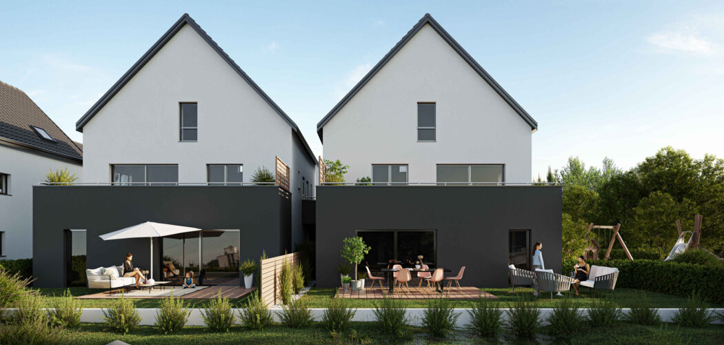 Programme immobilier neuf Les duos de l'Oasis - Ohlungen proche Haguenau (67590) - Référence : 8599
