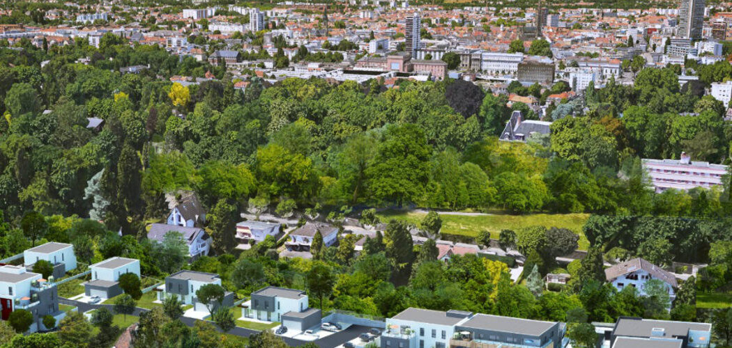 Programme immobilier neuf L'ESSEN'CIEL - Riedisheim : Résidence T2–T5 avec cuisines ouvertes et cadre verdoyant proche de la forêt (68400) - Référence : 3397