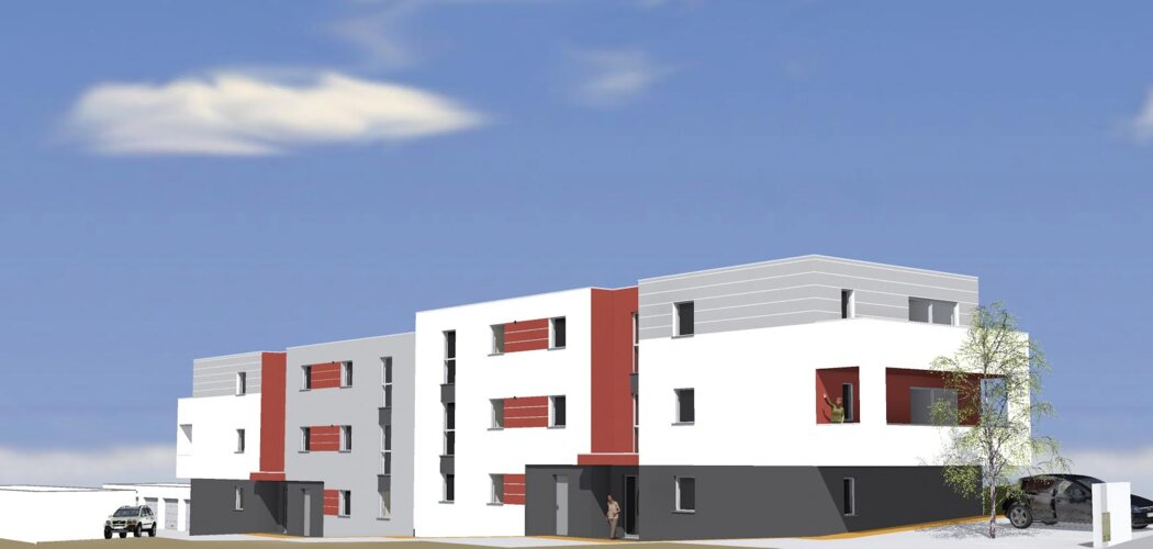 Programme immobilier neuf Résidence Saint Martin - Rombas : Appartements T2–T3 avec espaces extérieurs et prestations haut de gamme près des espaces verts (57120) - Référence : 136