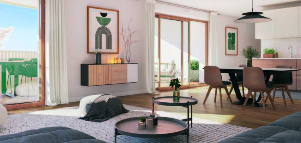 Programme immobilier neuf L'ARCHIPEL 3F - 1 - Saint-Louis : logements neufs sécurisés et verdoyants proche des transports frontaliers (68300) - Référence : 15771