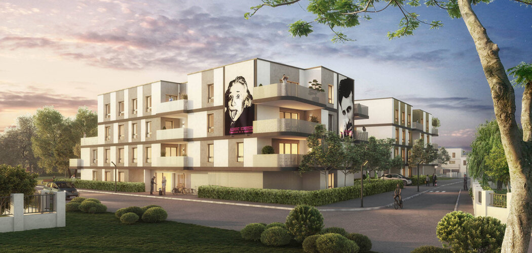 Programme immobilier neuf EUREKA - Saint-Louis : Résidence T2–T5 avec espaces verts et confort écologique proche des espaces naturels (68300) - Référence : 14199