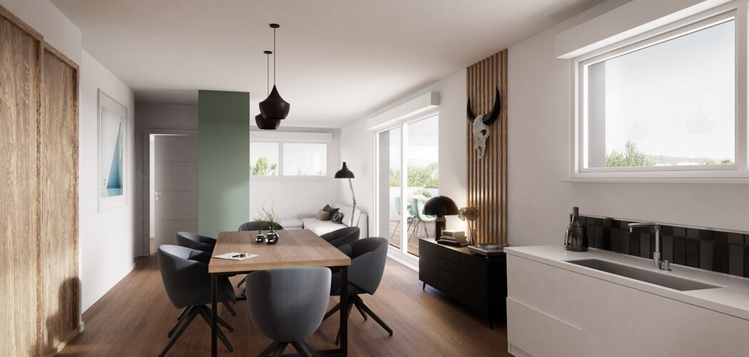 Programme immobilier neuf Les duos du cœur de Vigne - Scharrachbergheim-Irmstett : Résidence T3–T5 avec cadre verdoyant et confort optimisé proche des commodités (67310) - Référence : 7059