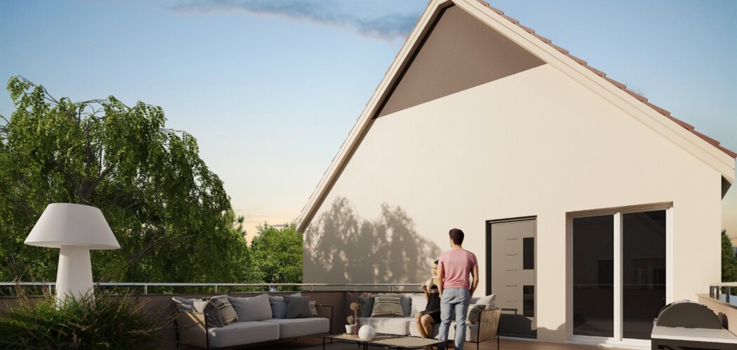 Programme immobilier neuf Les duos du cœur de Vigne - Scharrachbergheim-Irmstett : Résidence T3–T5 avec cadre verdoyant et confort optimisé proche des commodités (67310) - Référence : 7059