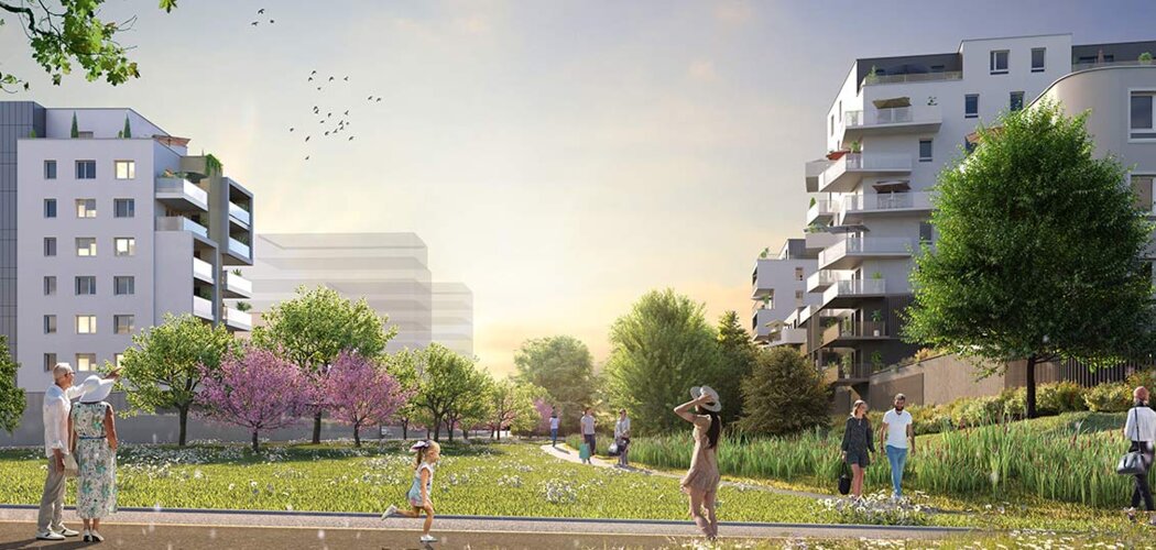 Programme immobilier neuf Les Promenades Gutenberg - Schiltigheim : Résidence T2–T5 avec cadre verdoyant et confort optimisé proche des commodités (67300) - Référence : 7013